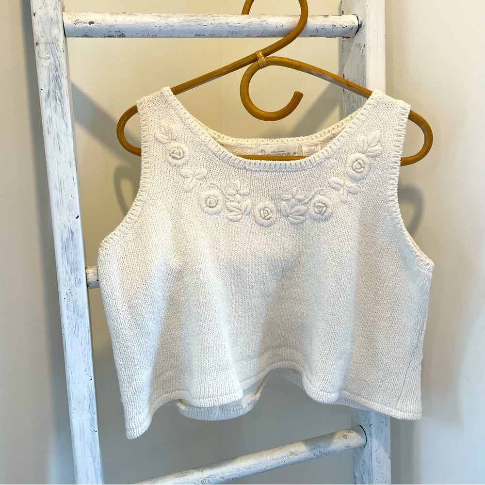Vintage reitmans knit crop top